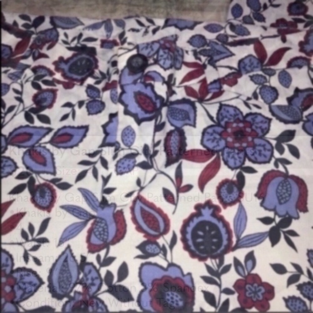 Khakis by Gap Slim City Patterned Pants SU16 - Picture 6 of 6